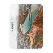 Boedapest Hongarije Donau Panorama Uitzicht Magneet (Verticaal)