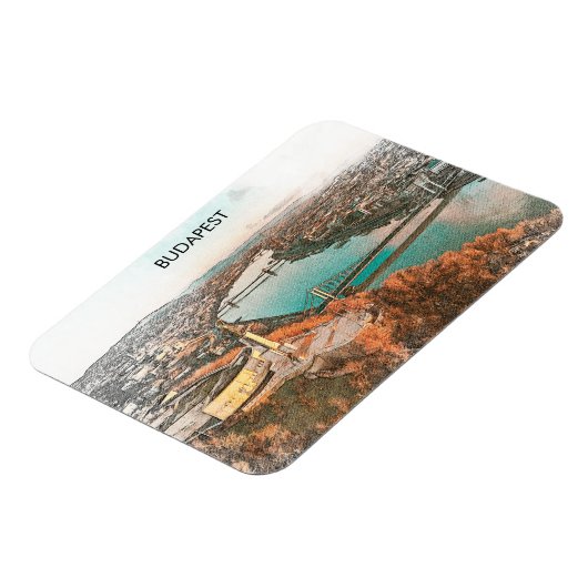 Boedapest Hongarije Donau Panorama Uitzicht Magneet (Linkerzijde)