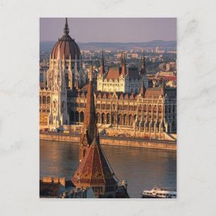 Boedapest, Hongarije, Donau, Parlement Briefkaart