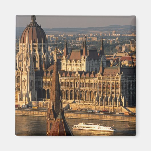 Boedapest, Hongarije, Donau, Parlement Magneet (Voorkant)