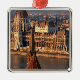 Boedapest, Hongarije, Donau, Parlement Metalen Ornament