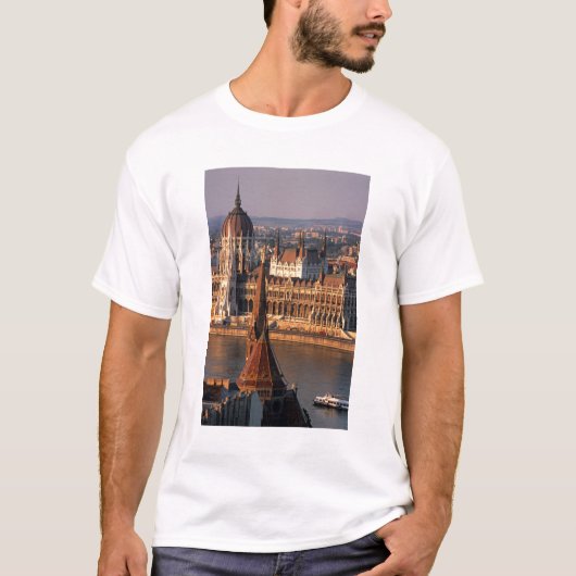 Boedapest, Hongarije, Donau, Parlement T-shirt (Voorkant)