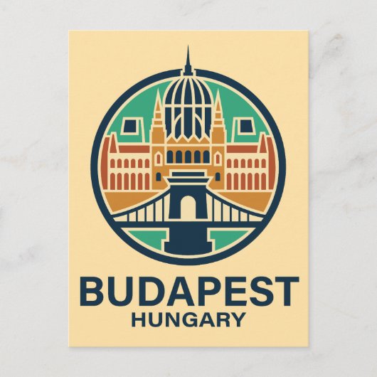 Boedapest Hongarije Europa Briefkaart (Voorkant)