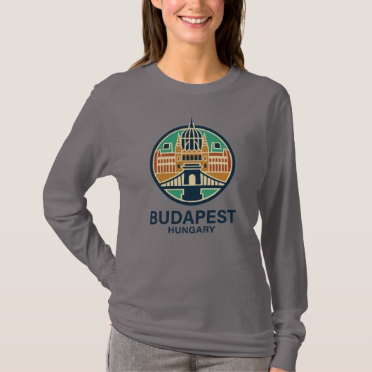 Boedapest Hongarije Europa T-shirt (Voorkant)