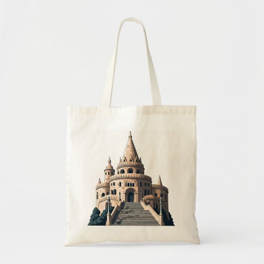 Boedapest Hongarije Fisherman's Bastion Travel Tote Bag (Voorkant)