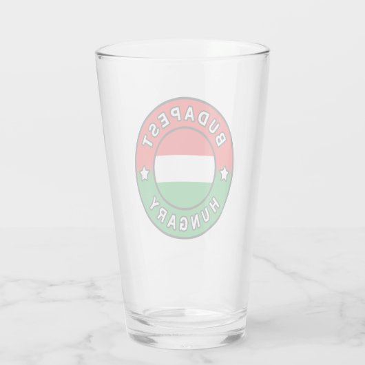 Boedapest Hongarije Glas (Achterkant)