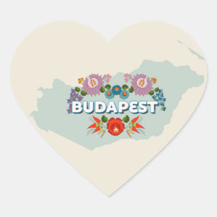 Boedapest, Hongarije Hart Sticker