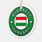 Boedapest Hongarije Keramisch Ornament (Links)