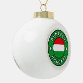 Boedapest Hongarije Keramische Bal Ornament (Links)