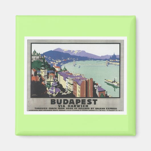  Boedapest Hongarije Magneet (Voorkant)