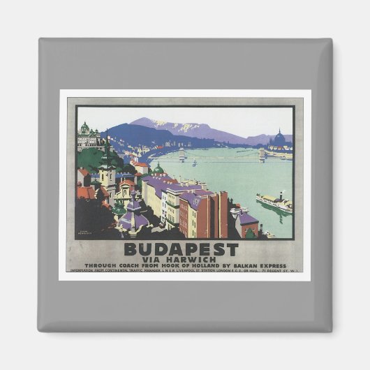  Boedapest Hongarije Magneet (Voorkant)