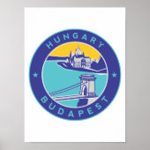 Boedapest, Hongarije, Magyar, Donau Poster (Voorkant)