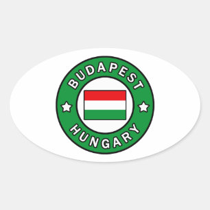 Boedapest Hongarije Ovale Sticker