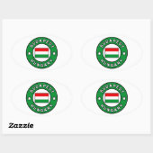 Boedapest Hongarije Ovale Sticker (Vel)