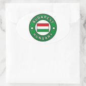 Boedapest Hongarije Ovale Sticker (Tas)