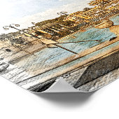 Boedapest Hongarije Panorama Uitzicht Poster (Hoek)