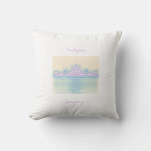 Boedapest Hongarije Parlement City Pillow Cushion Kussen