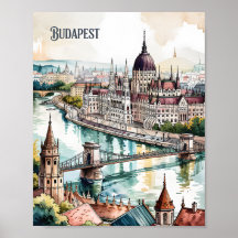 Boedapest Hongarije Parlement Donau Rivier Silhoue