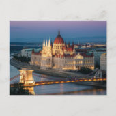 Boedapest Hongarije Parlementsgebouw nacht Briefkaart (Voorkant)