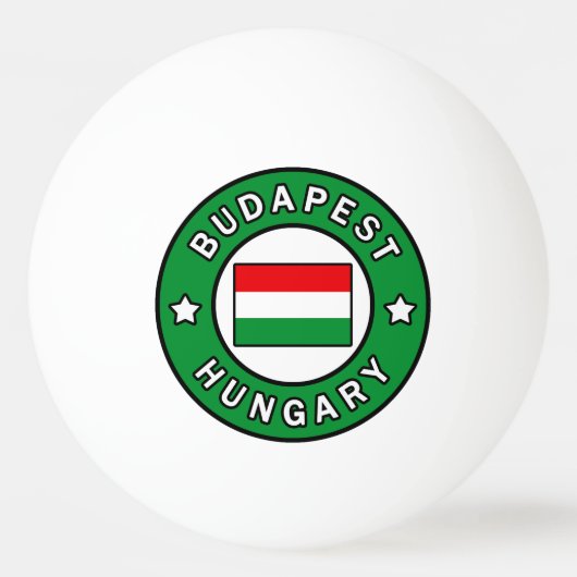 Boedapest Hongarije Pingpongbal (Voorkant)