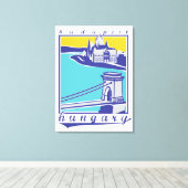 Boedapest, Hongarije, poster Canvas Afdruk (Insitu (Houten vloer))