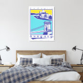 Boedapest, Hongarije, poster Canvas Afdruk (Insitu (Slaapkamer))