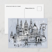 Boedapest Hongarije Reiskunst  souvenir Briefkaart (Voorkant / Achterkant)
