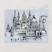 Boedapest Hongarije Reiskunst souvenir Briefkaart (Voorkant)