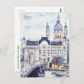 Boedapest Hongarije Reiskunst  souvenir Briefkaart (Voorkant / Achterkant)