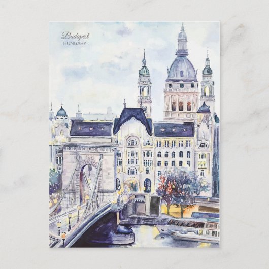 Boedapest Hongarije Reiskunst  souvenir Briefkaart (Voorkant)