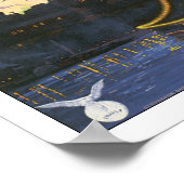  Boedapest Hongarije Reisposter Print (Hoek)