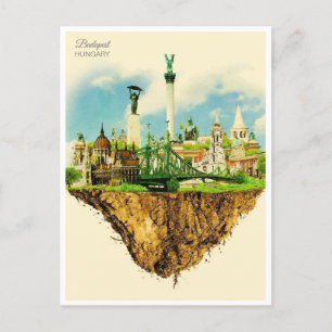 Boedapest Hongarije Reizen Kunst  souvenir Briefkaart