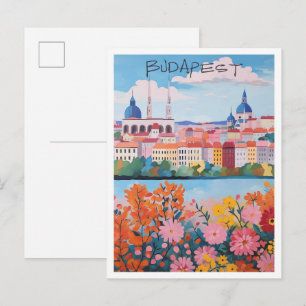 Boedapest Hongarije Reizen Stad Esthetiek Briefkaart