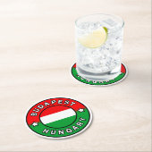 Boedapest Hongarije Ronde Kartonnen Onderzetter (Insitu)