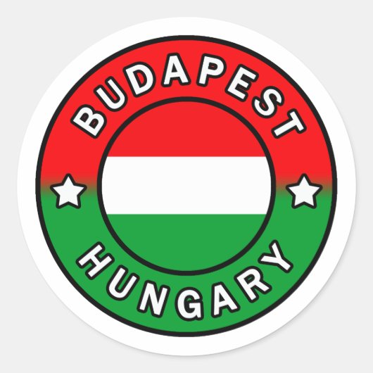 Boedapest Hongarije Ronde Sticker (Voorkant)