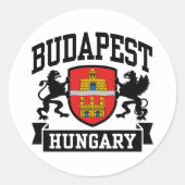 Boedapest Hongarije Ronde Sticker (Voorkant)