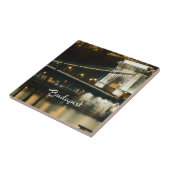 Boedapest, Hongarije 's nachts Tegeltje (Zijkant)