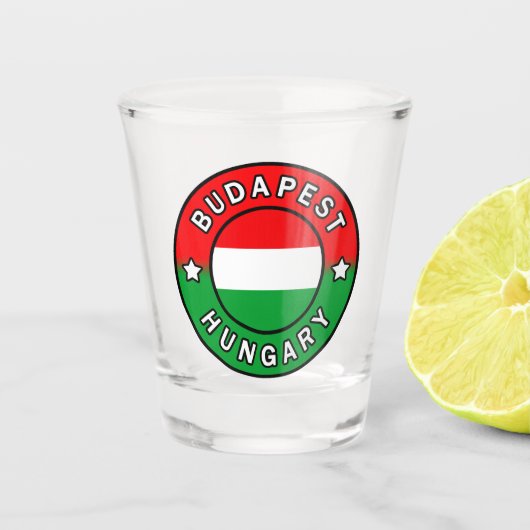Boedapest Hongarije Shot Glas (Voorkant)