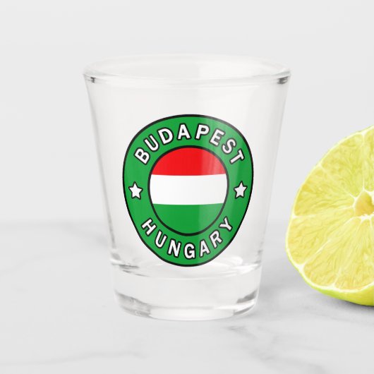 Boedapest Hongarije Shot Glas (Voorkant)