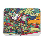 Boedapest, Hongarije | Stadskaart Magneet (Horizontaal)