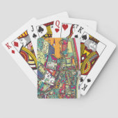 Boedapest, Hongarije | Stadskaart Pokerkaarten (Achterkant)