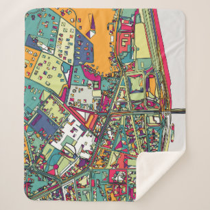 Boedapest, Hongarije   Stadskaart Sherpa Deken