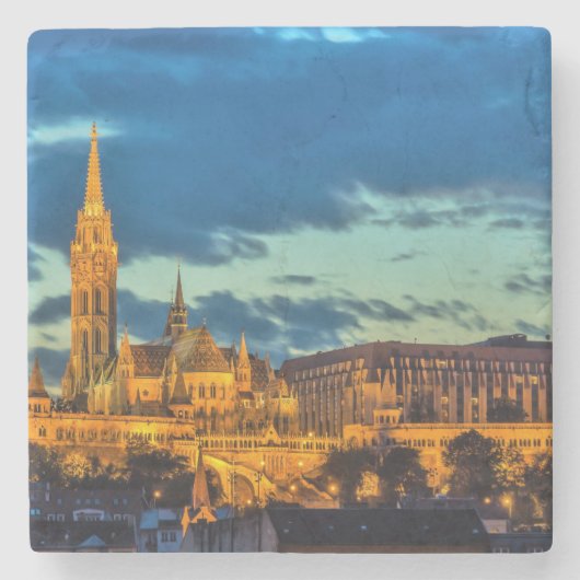 Boedapest, Hongarije Stenen Onderzetter (Voorkant)