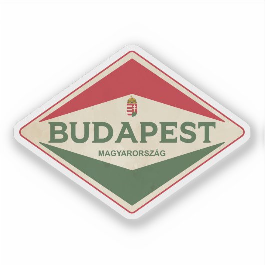 Boedapest Hongarije  Sticker (Voorkant)