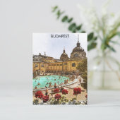 Boedapest Hongarije Széchenyi Thermische baden Briefkaart (Staand voorkant)