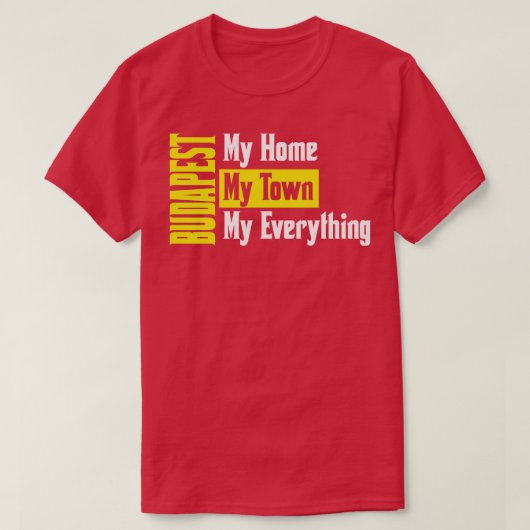 Boedapest Hongarije T-shirt (Design voorkant)