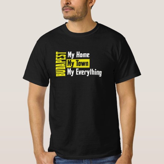Boedapest Hongarije T-shirt (Voorkant)