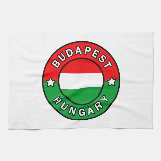 Boedapest Hongarije Theedoek (Horizontaal)