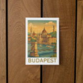  Boedapest Hongarije Travel Art Print Briefkaart