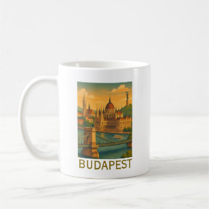  Boedapest Hongarije Travel Art Print Koffiemok